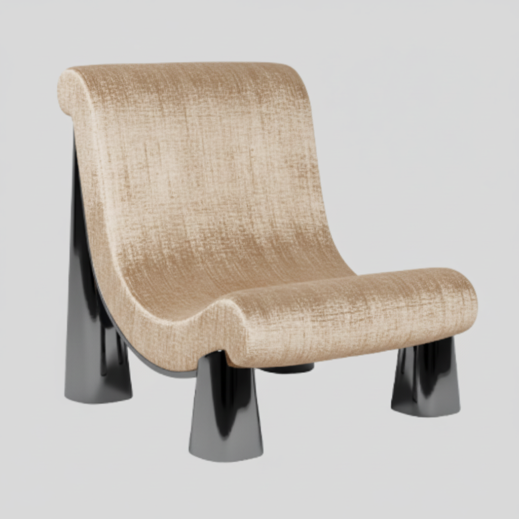 Luma Lounge Chair - champagne
